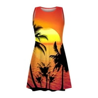 Ljetne haljine za ženske plaže pokrivaju majice sandress casual bez rukava kratke haljine Havaii Center