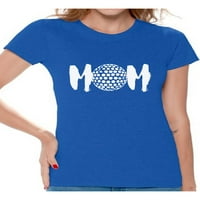 Neugodni stilovi Ženska golf mama Golf grafička majica vrhovi bijelog sportskog dana majke