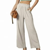Aoochasliy ženske hlače zazor jeseni modnikazivni elastični džep struika Čvrsta boja pantalone duge