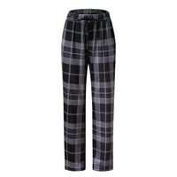 Mveomtd LACE casual pidžama mogu nositi moći ženske proljeće vanjske pamučne modne hlače Dvije hlače