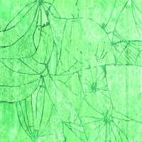 Ahgly Company u zatvorenom kvadratu Sažetak zelene suvremene prostirke, 6 'kvadrat