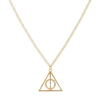 Harry Potter nakit ogrlica za žene, retro legura smrtno Halwows Ogrlica privjesak