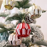 Njspdjh božićne oblikovane ručno oslikane lopta božićne stablo privjesak Božić ukrasi ukrasi