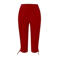Jsaierl Capri hlače za žene Ležerne ljetne hlače na plaži Brze suhe lagane hlače za izvlačenje hlače