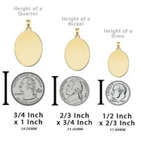 Slikovitolgold.com Saint Frances Religiozne medalje Ogrlice privjesci za odrasle- u 14k žuto zlato