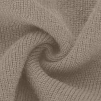 Ženske modne duge rukave Okrugli vrat Labavi pulover vrhovi bluza Pleteni džemper casual udobne tanko