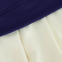 Ženska prevelika dukserska haljina dugih rukava Crewneck Pulover vrhove opuštene fit dukseve mini haljina