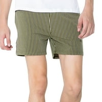 Muškarci muški šorc vježbe kratke hlače Muške ljetne boje čvrste boje Veliki džepovi Striped hlače Pocket