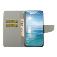 Elepower za Galaxy A 5G magnetska kopča Flip novčanik, PU kožna futrola s udom za karticu Kickstand