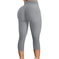 Ženska anti-celulitna joga kratke hlače visokog struka Sportska teretana Scrich plijen Hot Hlače Grey