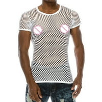 Polo majice za muške ljetne casual pulover mišića kratkih rukava mreža za majicu top bluza