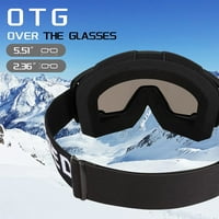 Skijaške naočale OTG protiv magle za naočale za snijeg UV zaštita za odrasle za mlade B2961