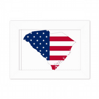 Amerika SAD Karta Stribe Stripes Flag Flas Photo Mount Frame Slika umjetno slikarska radna površina