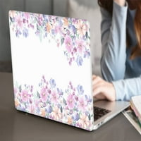 Kaishek Hard Case Cover kompatibilan sa novim MacBook Air S modelom A1932 A2179 A M1, USB Type-C Cvijeće
