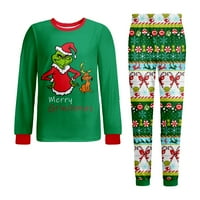 Grinch Božićno podudaranje porodice pidžame setovi dječaka Djevojke Holiday PJS Classic Xmas Odeća za