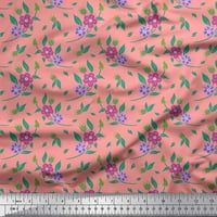 Soimoi Rayon tkanina odlazi i periwinkle cvjetno ispisno tkanina od dvorišta široko