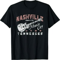 Nashville Tennessee Country Music City Majica Crna 2x-velika