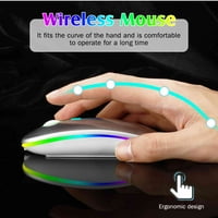 2.4GHz i Bluetooth miš, punjiv bežični miš za Motorola Edge Pro Bluetooth bežični miš za laptop MAC