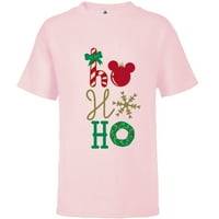Icon Disney Mickey Ho Ho Ho Holiday - majica kratkih rukava za djecu - pauzirano-meka ružičasta