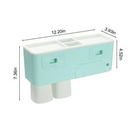 SRSTRAT WAL Zidna držač za zube za kupatilo, automatski komplet za dispenzer za zube sa magnetnim čašima