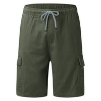 Outfmvch Cargo Hlače za muškarce muški pant za teretni džep tanke hlače za crtanje kratke hlače za muške