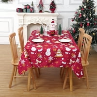 Haperlare pravokutnički odjeća otporna na mrlje otporna na božićni stol za božićnu tkaninu zatvorena