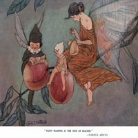Fairy Flannel je koža breskve plakata otiska Mary Evans Slika Librarypeter & Dawn Cope Collection
