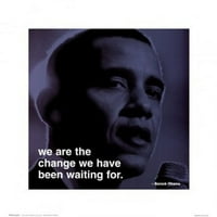 Barack Obama - Iphilosophy - Mi smo promjena laminiranog i uokvirenog plakata