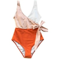 Cleance Plus Size kupaći kostim za žene Jedna monokini romper Čvrsti visokog struka Ženski kupaći kupaći
