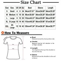 Plaćene majice za žene Jesen odjeću za žene Ženski 3D tiskani patentni zatvarač V-izrez T-majica s dugim