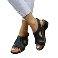 Klin sandale za žene Kuka i petlje Podesive platforme Slapppy Slides Ženske kraljevne lužnjake Gladijator