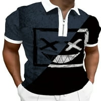 Voguele muns majice kratki rukav Tee Geometrijski print polo majica Sport pulover casual bluza ljubičasta