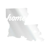 Louisiana Home Naljepnica Decel Die Cut - samoljepljivi vinil - Vremenska zaštitna - izrađena u SAD - Mnogo boja i veličine - Stanje u obliku ljubavi