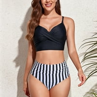 Huaai bikini setovi za žene ženski bikini omotač visokog struka Split bikini kupaći kostim žene bikini
