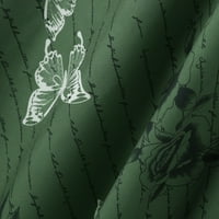 Wendunide haljine za žene Žene Ležerni leptir Ispis Duglica V izrez džep bez rukava duga haljina haljina