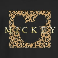 Junior's Mickey & Friends Leopard Square Grafički tee crni veliki