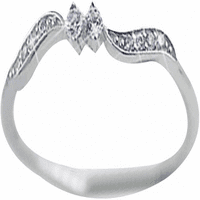 FCPHOME Angažman ljubavni prsten vjenčani prsten za vjenčanje modni kristalni umetnuti list prsten prsten