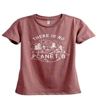 Ne postoji planeta B Ženska modna opuštena majica Tee Heather Rouge X-Veliki