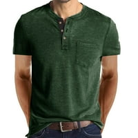 Muška majica kratki rukav Slim casual solid boja Golf pulover ljetna plaža Havajski džep bluze u boji