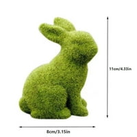 Imitacija mahovine zečje smole Skulptura za uskrsnu ukrasu životinja