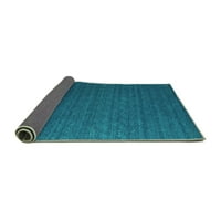 Ahgly Company u zatvorenom okruglom sažetak tirkizne plave suvremene prostirke savremene površine, 6