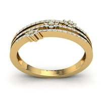 Prirodno 2ct okrugli rez dijamantski ženski ženski cvjetni vjenčani prsten za svadbeni modernu godišnjicu