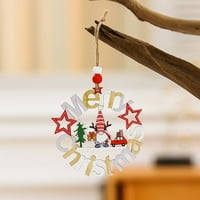 Fubanirani božićni privjesak izdubljeni sa ukrasom remen, čvrst anti-fade festival ukras za odmor Merry