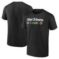 Muške fanatike marke Black New Orleans Pelicans City Pride Tim Logo majica