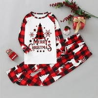Božićni pokloni koji odgovaraju obiteljski božićni pidžami postavljeni djeca djeca ispis bluza vrhovi