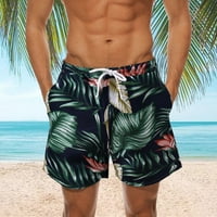 Muška ploča Shorts Ljetni modni pantni stil labavi ispisane cvjetne plažne casual pantalone plivajući