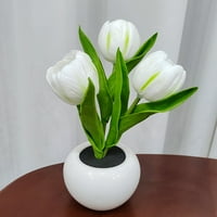 LED tulipanska lampa za unutrašnjost Dekoracija Keramička tulipana stolna stolna svjetiljka za radnu
