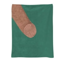 Smiješni otisci Mekano toplom pokrivaču Udobnu dodir Tkanina Izdržljiva Koristite pokrivač za studente