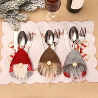 Novogodišnji nož za pribor za jelo za jelo za pribor za jelo Skladištenje Postavite božićni ukras siva