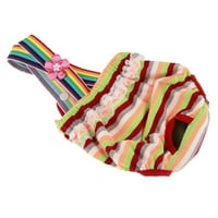 Multicolor Stripes ženski pas sanitarne psenice PUT pelene kratke hlače donje rublje
